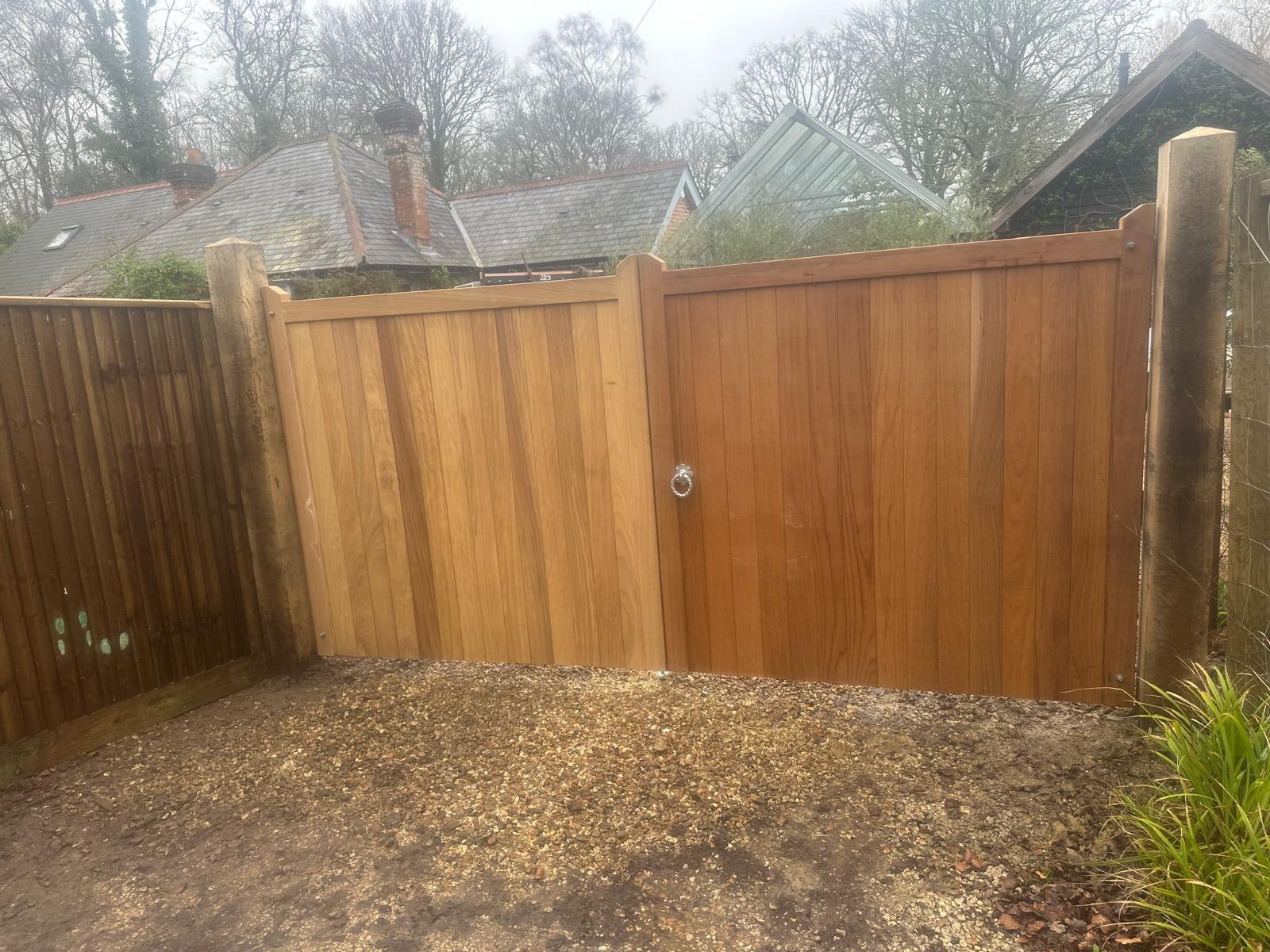Timber gate and fencing